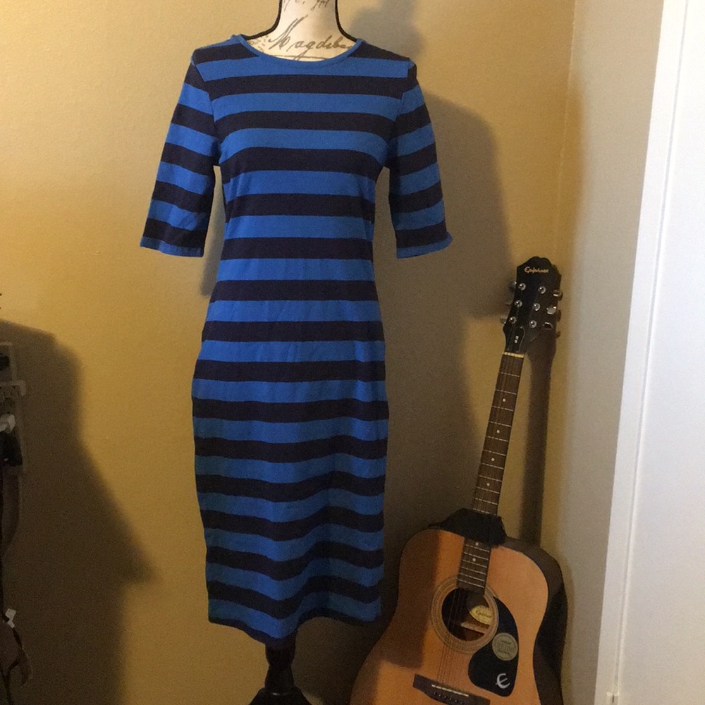 a New Day Blue  and navy slim dress